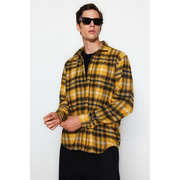 NWT Trendyol Men Regular fit Shirt collar Woven Shirt - Picture 3 of 9